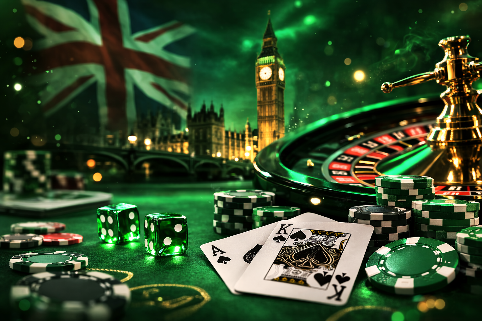 Hry v anglických kasínach
